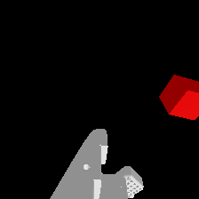 Wrist camera 224x224, overlay on